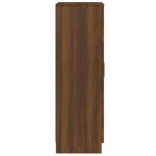 Skoreol 55x35x108 cm konstrueret træ brun egetræsfarve