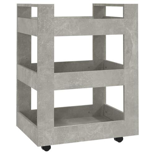 Køkkenvogn 60x45x80 cm konstrueret træ betongrå