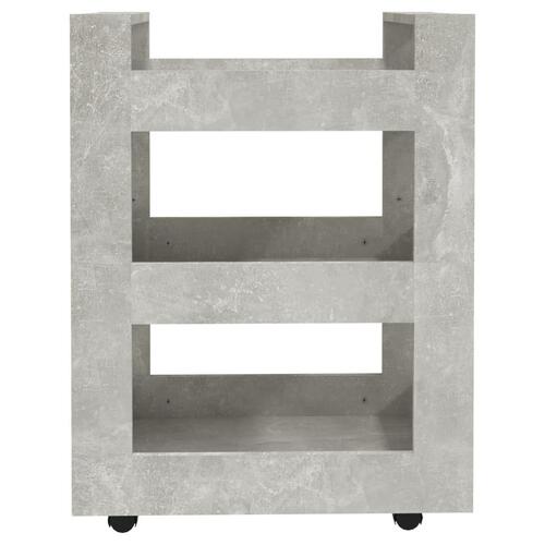 Køkkenvogn 60x45x80 cm konstrueret træ betongrå