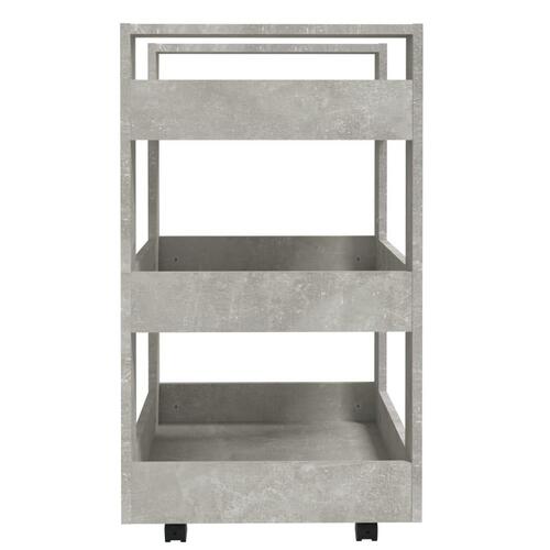 Køkkenvogn 60x45x80 cm konstrueret træ betongrå