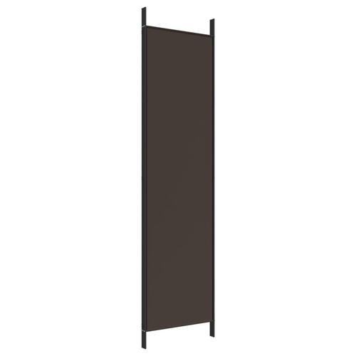 3-panels rumdeler 150x200 cm stof brun