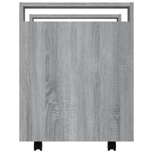 Kontorvogn 60x45x60 cm konstrueret træ grå sonoma-eg