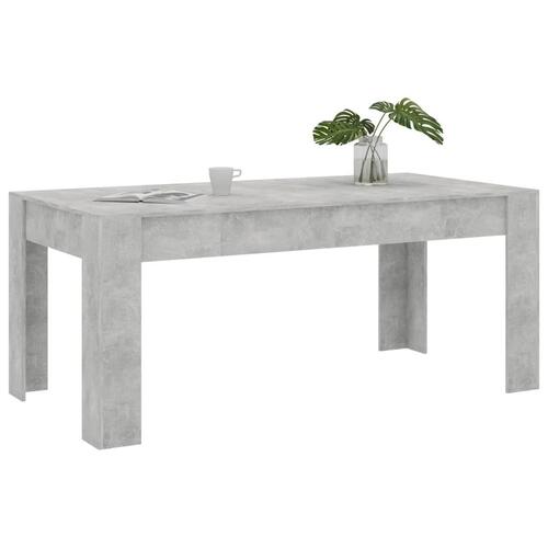 Spisebord 180 x 90 x 76 cm spånplade betongrå