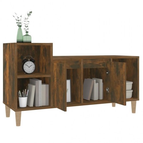 Tv-bord i konstrueret træ - 100 × 35 × 55 cm, røget egetræsfarve