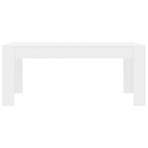 Spisebord 180 x 90 x 76 cm spånplade hvid højglans