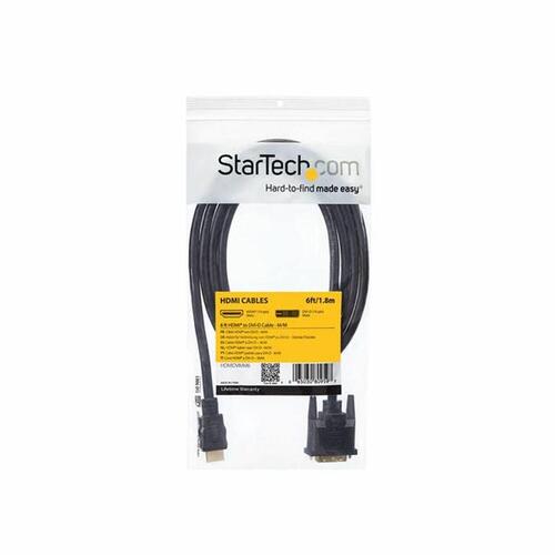 HDMI til DVI-adapter Startech HDMIDVIMM6 Sort