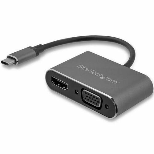 USB C til VGA/HDMI-adapter Startech CDP2HDVGA Sort