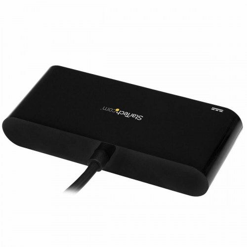 Startech US1GC303APD USB-C netværksadapter m. hub - Sort
