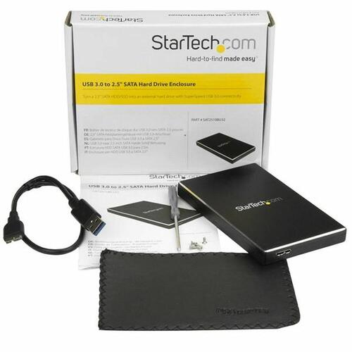 Ekstern Boks HDD Startech SAT2510BU32 Sort USB Micro USB B USB 3.2 Sata II 2.5"