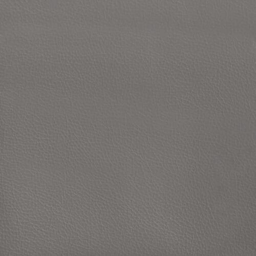 Sengeramme med sengegavl 140x200 cm kunstlæder grå