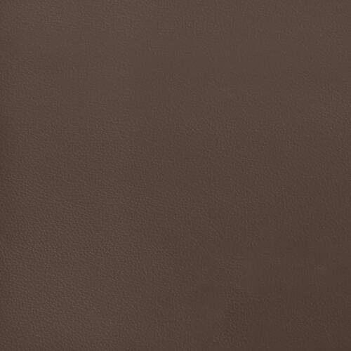 Sengeramme med sengegavl 90x200 cm kunstlæder brun