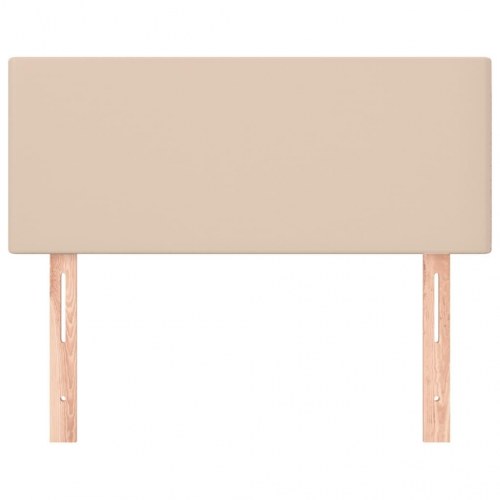 Sengegavl i kunstlæder 100 x 5 x 78/88 cm - cappuccino