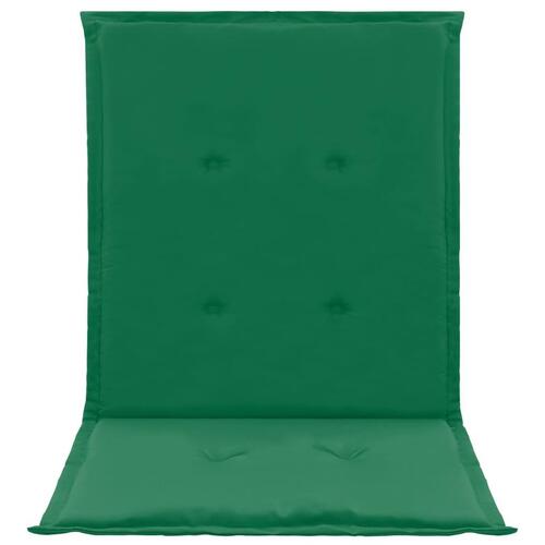 Stolehynde m. lav ryg 2 stk. 100x50x3 cm oxfordstof grøn