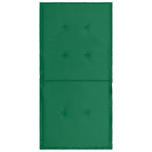 Stolehynde m. lav ryg 4 stk. 100x50x3 cm oxfordstof grøn