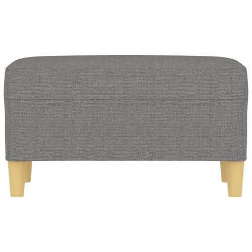 Bænk 70x35x41 cm stof mørkegrå