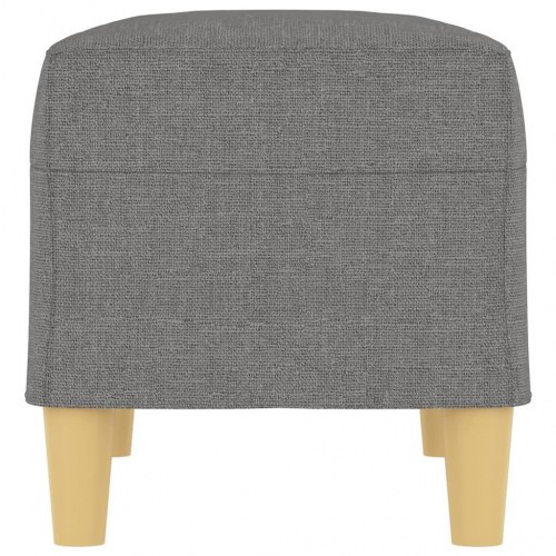 Bænk 70x35x41 cm stof mørkegrå