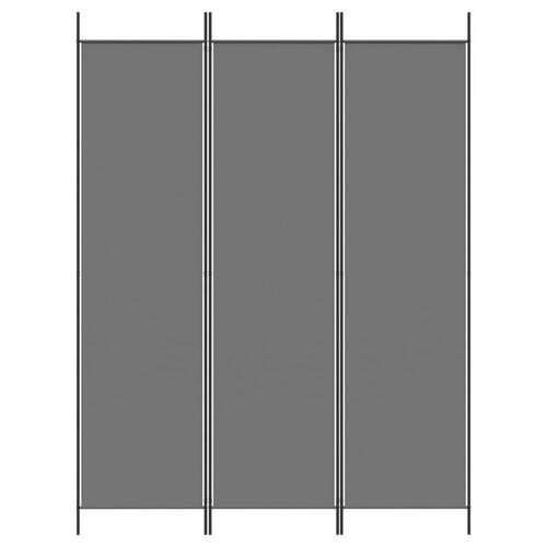 3-panels rumdeler 150x200 cm stof antracitgrå