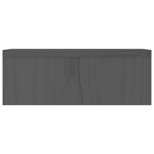 Skærmholder 50x27x10 cm massivt fyrretræ grå