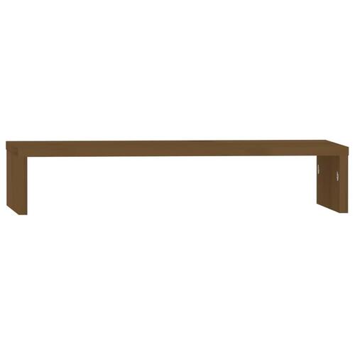 Skærmholder 50x27x10 cm massivt fyrretræ gyldenbrun