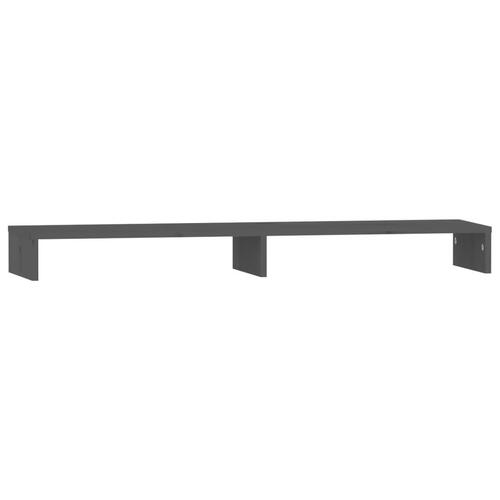 Skærmholder 100x27x10 cm massivt fyrretræ grå