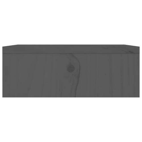 Skærmholder 100x27x10 cm massivt fyrretræ grå
