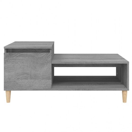 Sofabord 100 × 50 × 45 cm i konstrueret træ - grå sonoma-eg