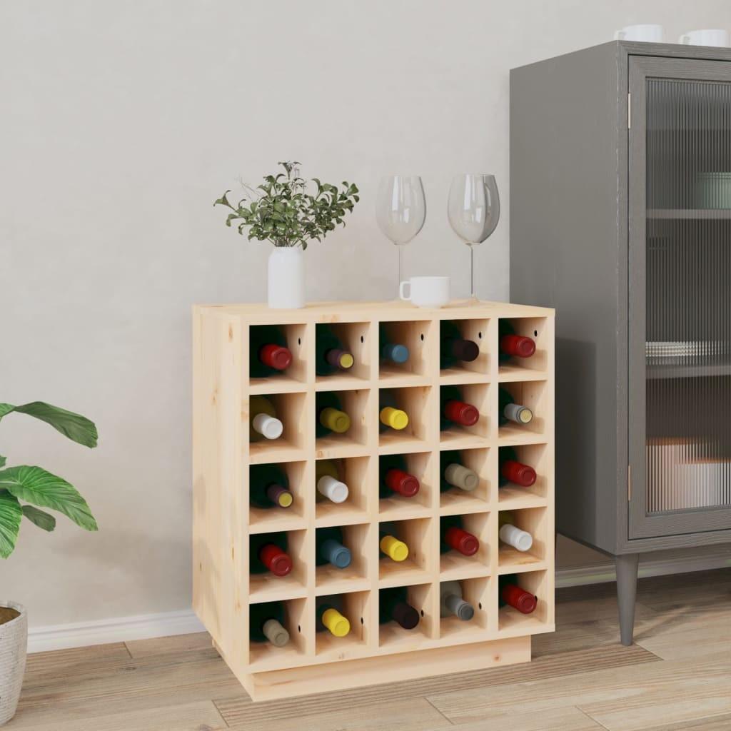 Vinreol 5x34x61 Massivt Fyrretræ