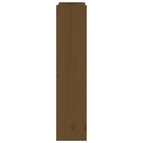 Radiatorskjuler 210x21x85 cm massivt fyrretræ gyldenbrun