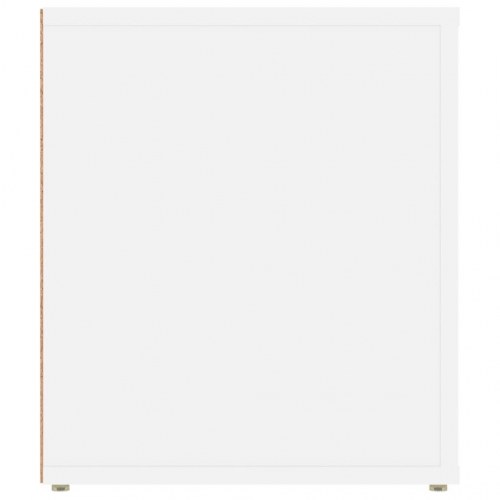 Tv-bord i konstrueret træ - hvid, 100 × 35 × 40 cm
