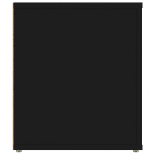 Tv-bord 100x35x40 cm konstrueret træ sort