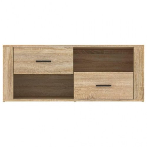 Tv-bord i konstrueret træ - 100×35×40 cm, sonoma-eg