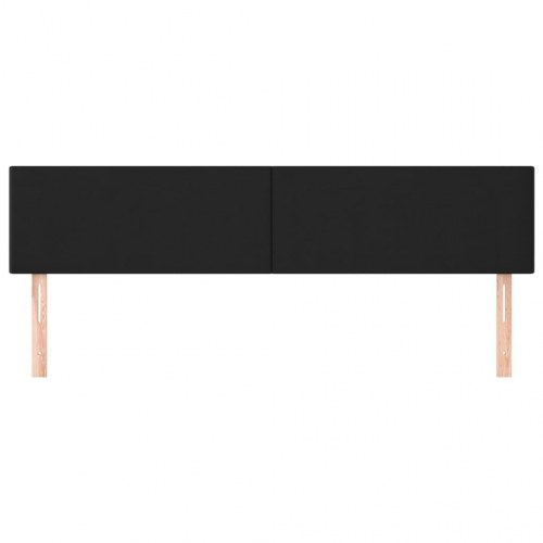 Sengegavl i kunstlæder 180 x 5 x 78/88 cm - sort