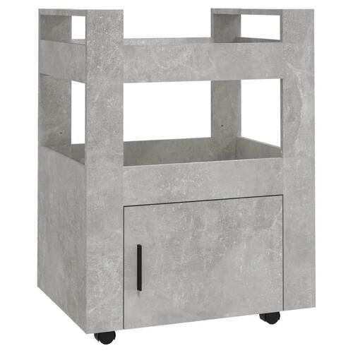 Køkkenvogn 60x45x80 cm konstrueret træ betongrå
