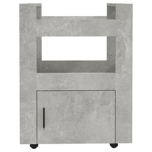 Køkkenvogn 60x45x80 cm konstrueret træ betongrå