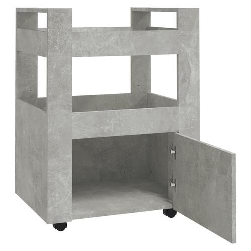 Køkkenvogn 60x45x80 cm konstrueret træ betongrå