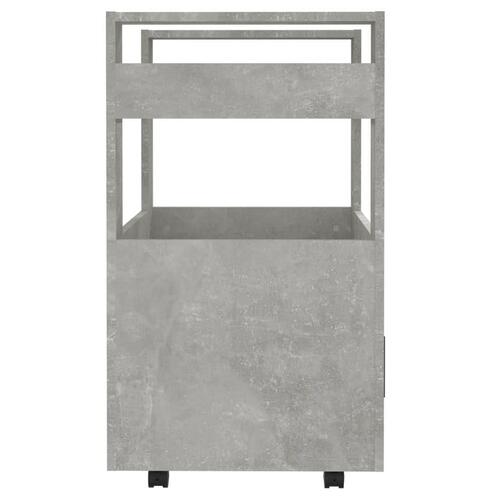 Køkkenvogn 60x45x80 cm konstrueret træ betongrå