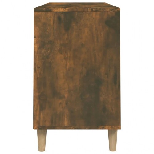 Skoskab 102x36x60 cm konstrueret træ røget egetræsfarve