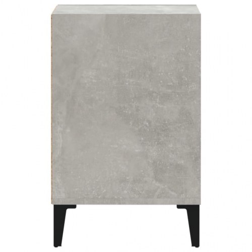 Tv-bord 100x35x55 cm konstrueret træ betongrå