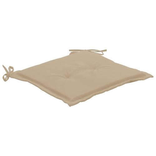 Hynder til havestol 4 stk. 40x40x3 cm oxfordstof beige