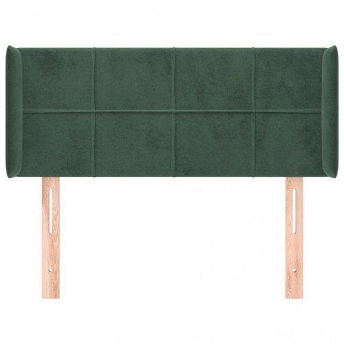 Sengegavl med kanter 103 x 16 x 78/88 cm - mørkegrøn