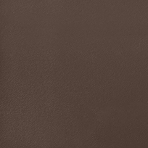Sengegavl med kanter 93x16x118/128 cm kunstlæder brun