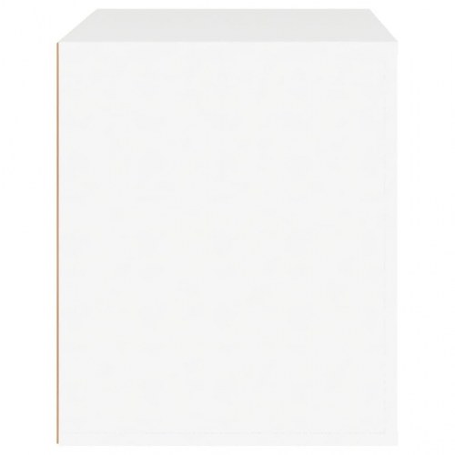 Sengebord 50 × 39 × 47 cm - hvid natbord med opbevaring