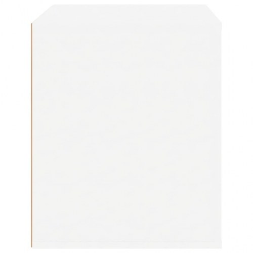 Sengebord 50 × 39 × 47 cm - hvid højglans med opbevaring
