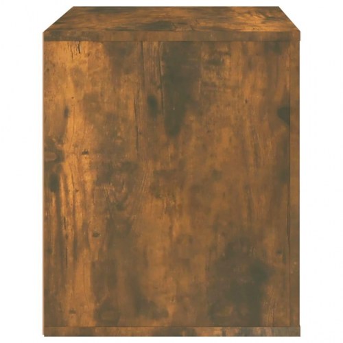 Sengebord 50×39×47 cm - røget egetræsfarve, med opbevaring