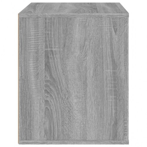 Sengebord 50 × 39 × 47 cm - grå sonoma-eg med 2 skuffer