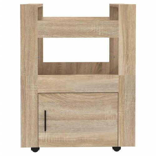 Køkkenvogn 60x45x80 cm konstrueret træ Sonoma-eg