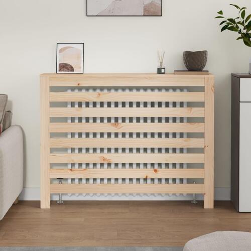 Radiatorskjuler 108,5x19x84 cm massivt fyrretræ