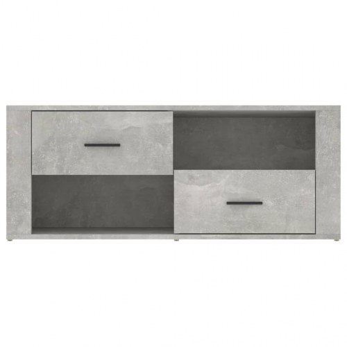 Tv-bord i konstrueret træ - 100 × 35 × 40 cm, betongrå