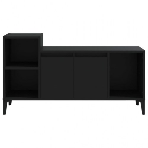 Tv-bord 100x35x55 cm konstrueret træ sort