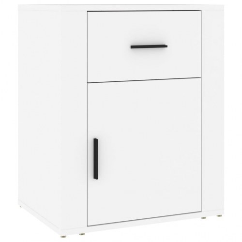 Sengebord 50 × 36 × 60 cm i konstrueret træ - hvid